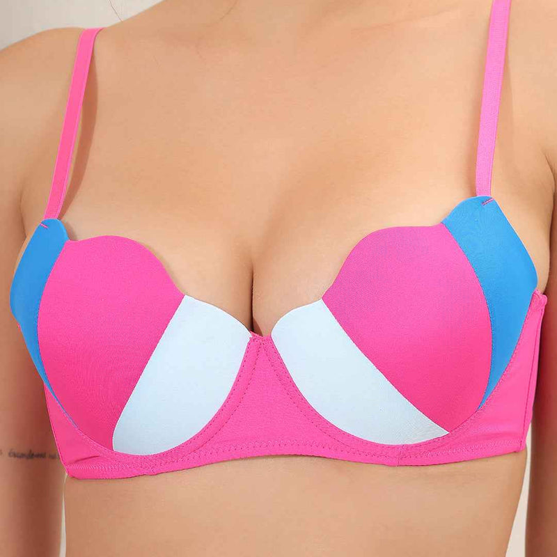 Brachy Women Colorblocked Lightly Padded Underwired Lingerie Set