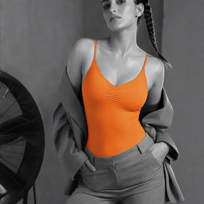 Neon Pop Body Suit- Orange