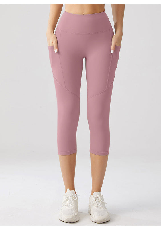 Quartz Pink Yoga Capri