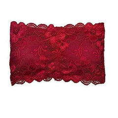 Women Lace Full Coverage Padded Non-Wired Tube Bandeau Bra