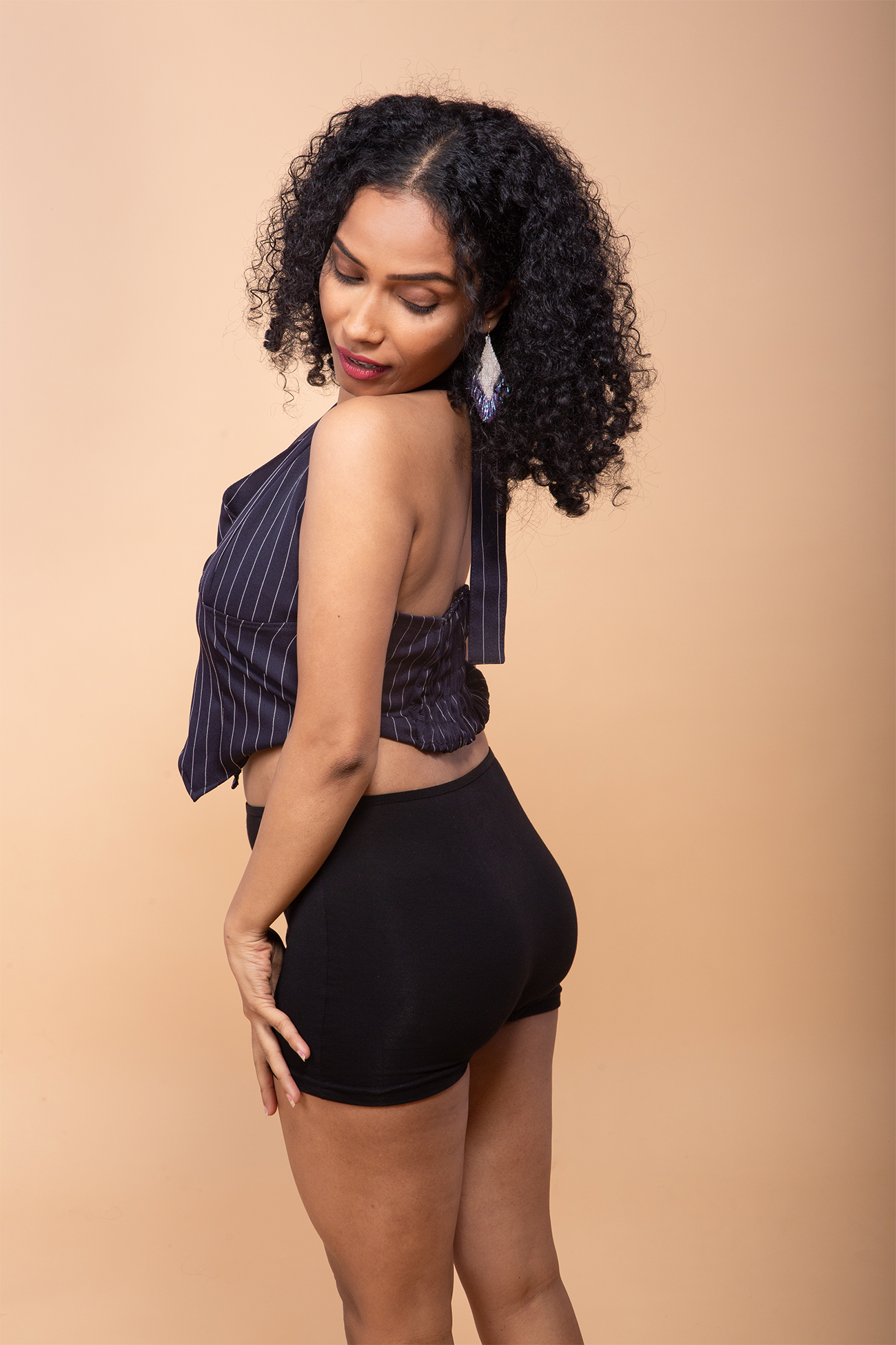Modal underwear women – Tilt black boyshorts, full coverage and absorbent.