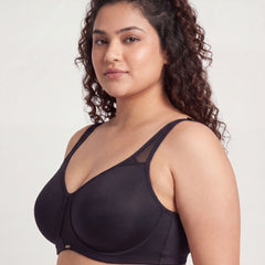 Non Padded Non wired Full Coverage Spacer Fabric Cups Minimiser T-Shirt Bra