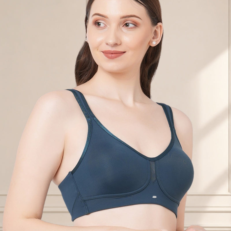 Full Coverage Minimizer Bra with No-Show Cups