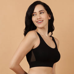 Medium Impact Non Padded Non Wired Long Line Sports Bra