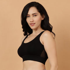 Medium Impact Non Padded Non Wired Long Line Sports Bra