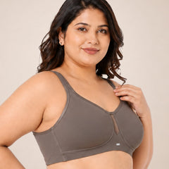 Full Coverage Minimizer Bra with No-Show Cups