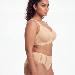 Full Coverage Minimiser Bra with High Waist Brief Set