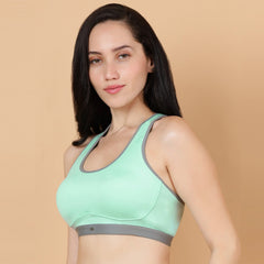 Seamless Padded Racerback Sports Bra