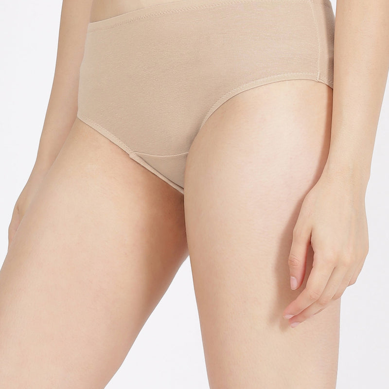 High Rise Full Coverage Cotton Modal Panty with Soft No-Mark Waistband