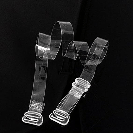 Women's Pack Of 2 Sets Adjustable Replacement Clear Seamless Shoulder Women Simple Bra Strap