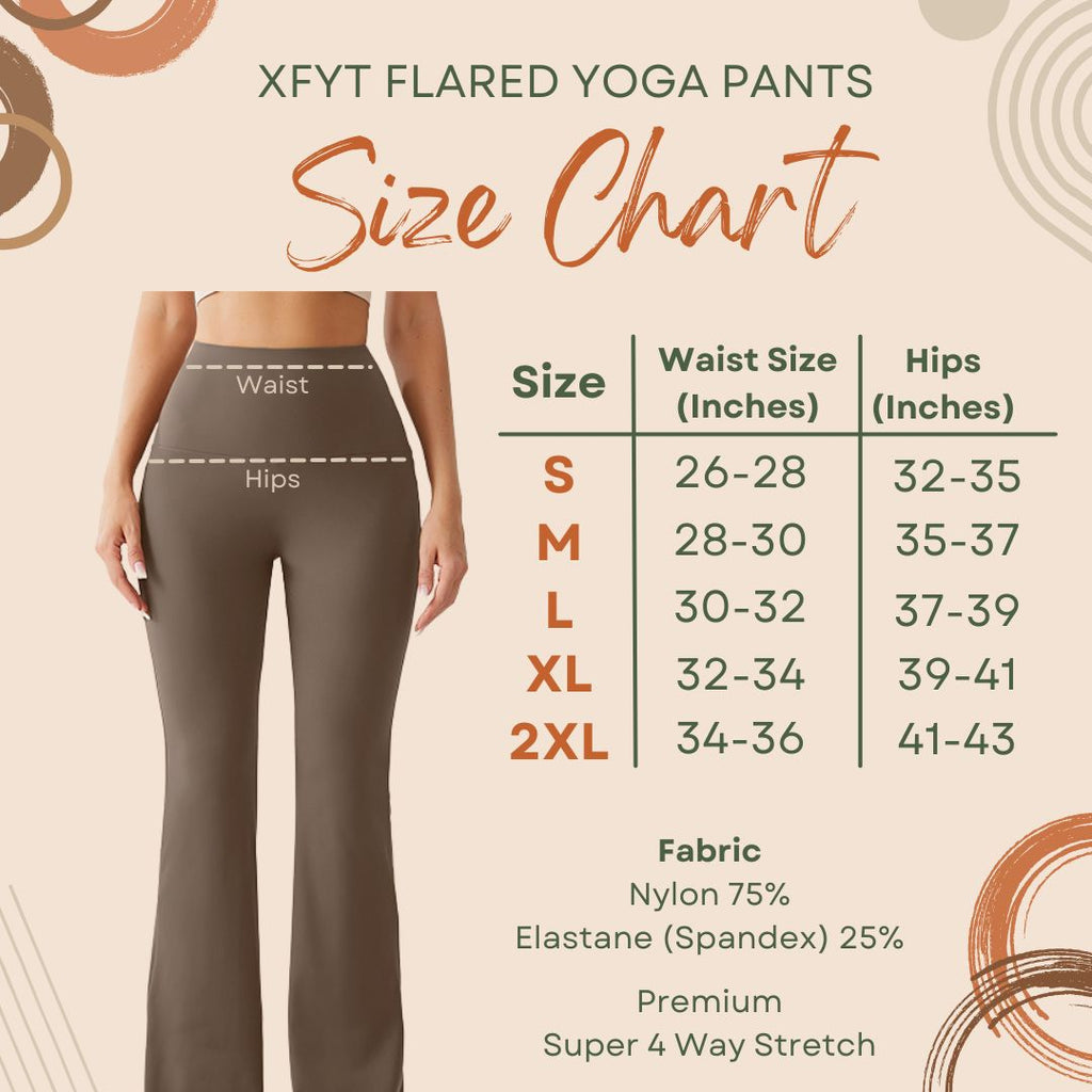 Sandy Brown High Rise Flare Yoga Pants