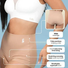 Set - Blush Wave Bra and Beige Shaper Underwear