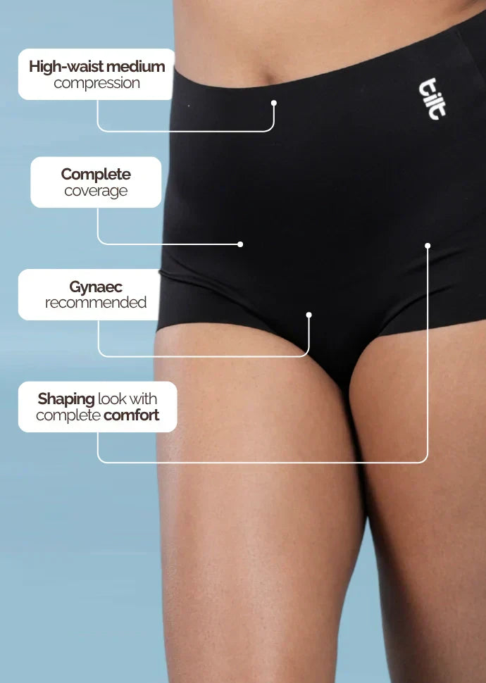 Set - Black Minimiser Bra and Black Shaper Underwear