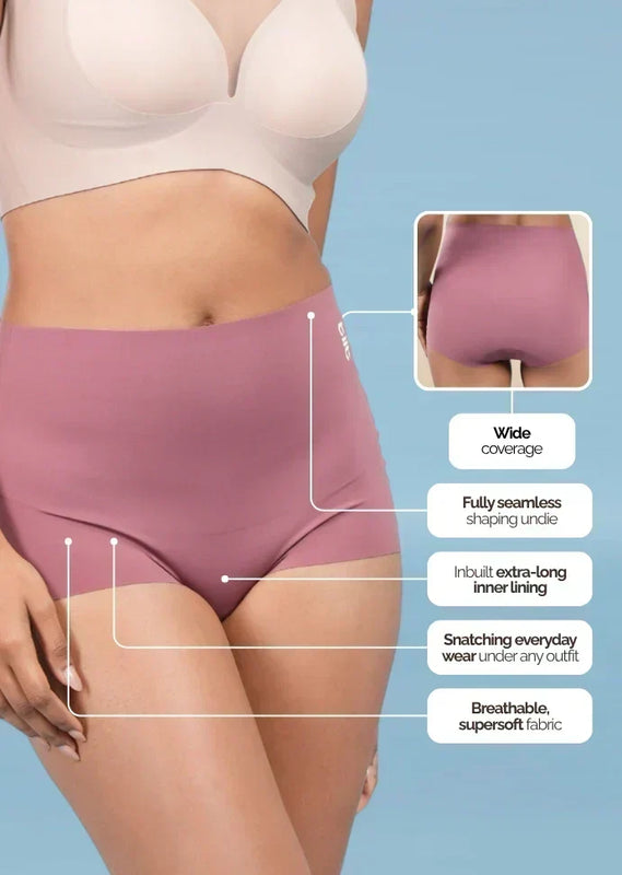 Set - Beige Minimiser Bra and Pink Shaper Underwear