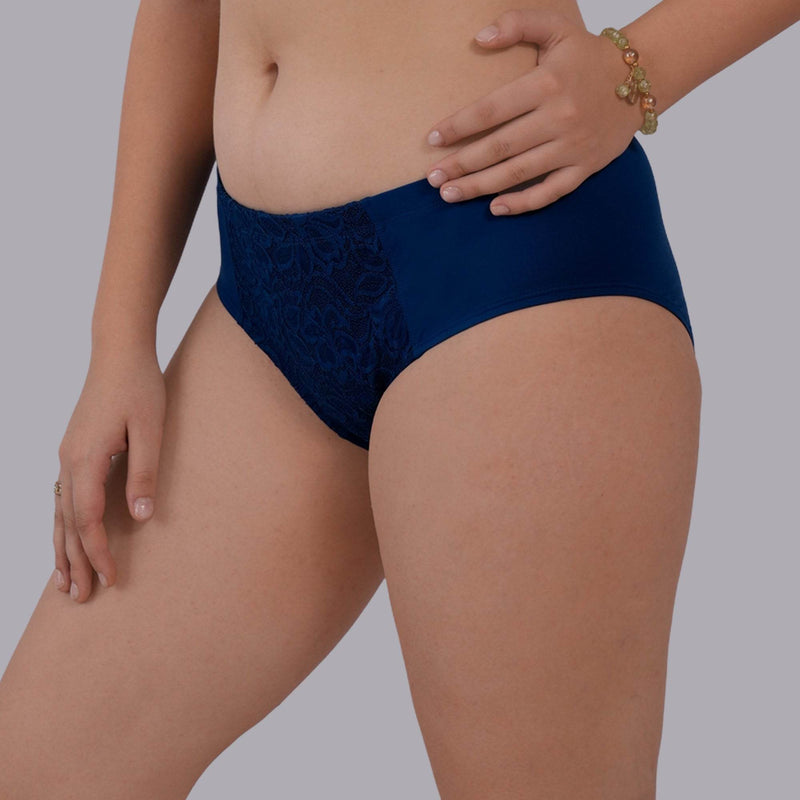 SOIE Woman - High Waist Full Coverage Lace Panty - Panty -for Women
