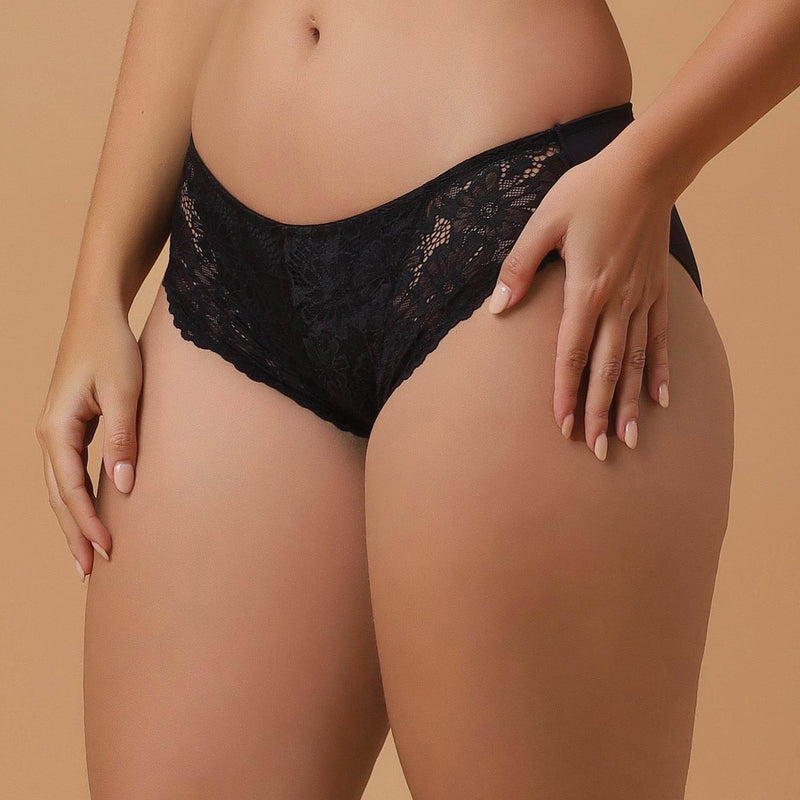 SOIE Woman - Mid Rise Medium Coverage Lace Brief - Panty -for Women