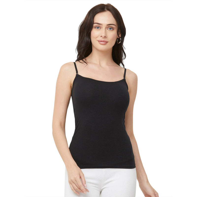 SOIE Woman - Solid Super Soft Cotton Spandex Camisole - Camisole -for Women
