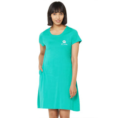 SOIE Woman - Half sleeve printed sleepshirt - -for Women