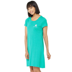 SOIE Woman - Half sleeve printed sleepshirt - -for Women
