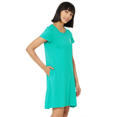 SOIE Woman - Half sleeve printed sleepshirt - -for Women