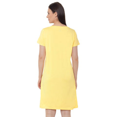 SOIE Woman - Half sleeve printed sleepshirt - -for Women