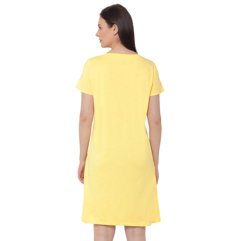 SOIE Woman - Half sleeve printed sleepshirt - -for Women
