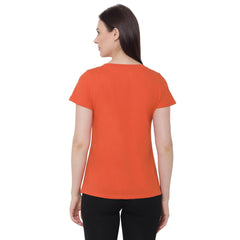 SOIE Woman - Half Sleeve Printed Soft Cotton Modal Lounge T-shirt - -for Women
