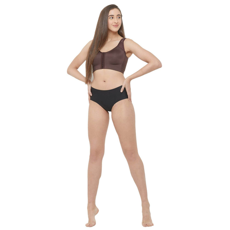SOIE Woman - Front Closure Full Coverage Non Padded Non Wired Bra - -for Women
