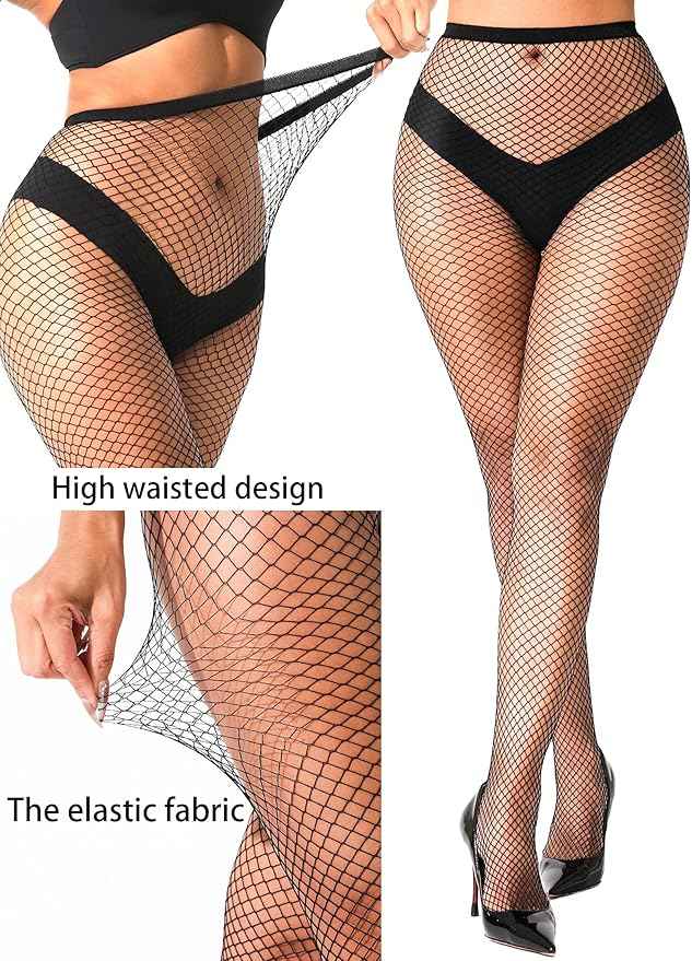 "High-Rise Sheer Stockings-Brachy"