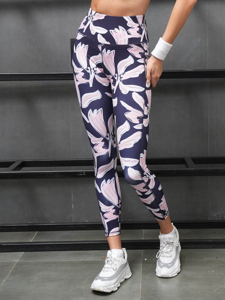 SOIE Woman - High Waist Ankle Length Sports Leggings With Pockets - Sports Leggings -for Women