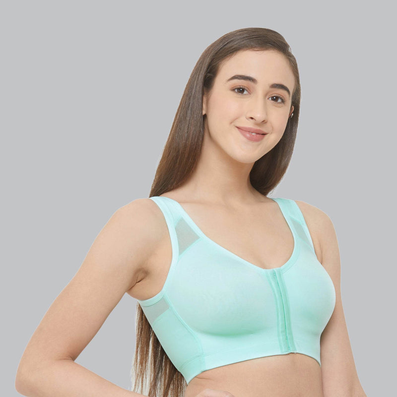 SOIE Woman - Front Closure Full Coverage Non Padded Non Wired Bra - Bra -for Women