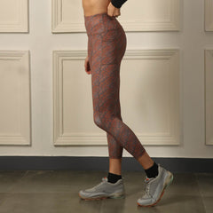 SOIE Woman - High Waist Ankle Length Sports Leggings With Pockets - Sports Leggings -for Women