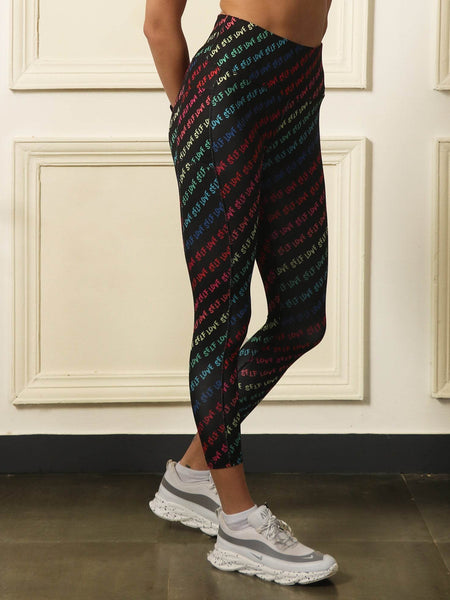 SOIE Woman - High Waist Ankle Length Sports Leggings With Pockets - Sports Leggings -for Women