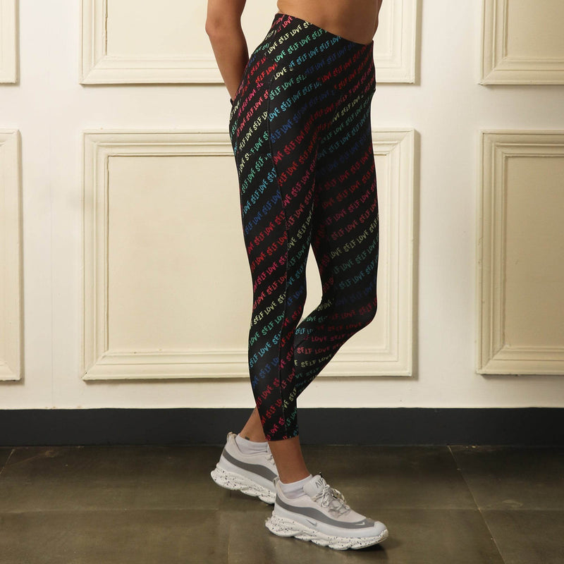 SOIE Woman - High Waist Ankle Length Sports Leggings With Pockets - Sports Leggings -for Women