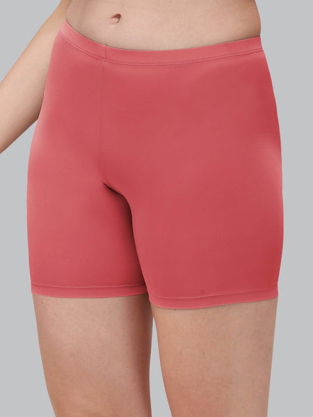 SOIE Woman - Solid Polyamide Spandex Mid Thigh Length Cycling Shorts - Cycling Shorts -for Women