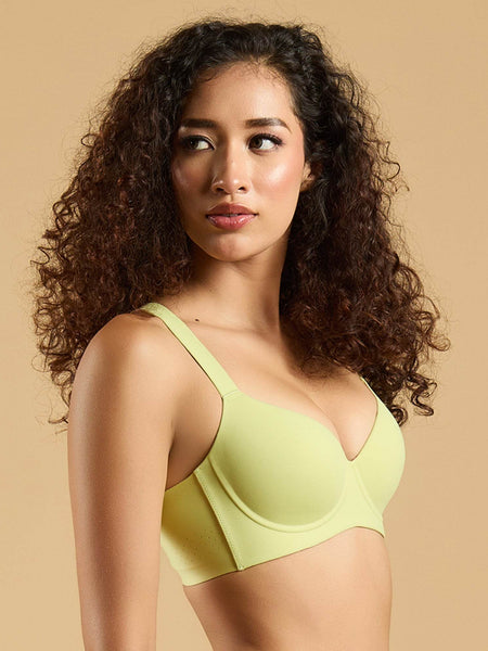 SOIE Woman - Padded Full Coverage Seamless T-shirt Bra with Invisible Flexi Underwire - Bonded Bra -for Women