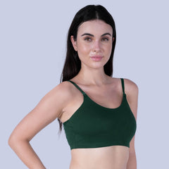 SOIE Woman - Seamless Cloud Soft Slip-on Lounge Bra with Detachable Straps - Bra -for Women