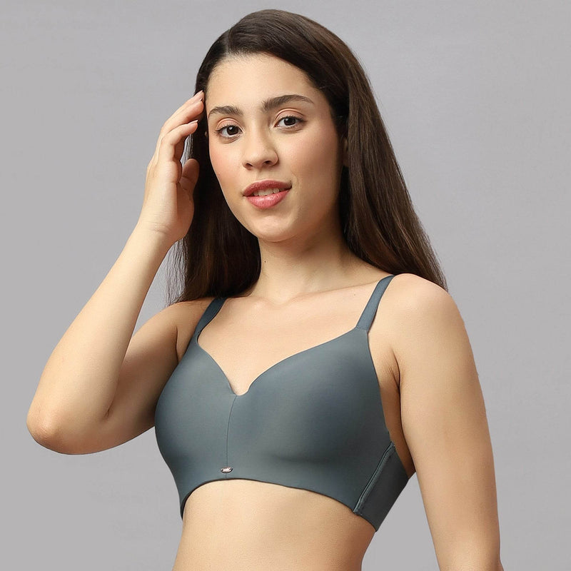 SOIE Woman - Full Coverage Padded Non Wired Ultrasoft Seamless Bra - Bra -for Women