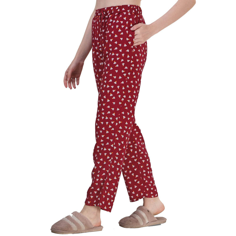 SOIE Woman - Supersoft Rayon Printed Pyjamas with Pockets - -for Women