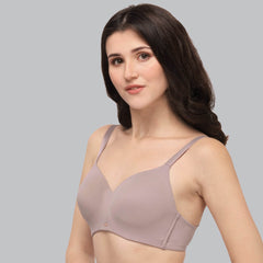SOIE Woman - Full Coverage Padded Non Wired Ultrasoft Seamless Bra - Bra -for Women