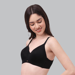SOIE Woman - Full Coverage Padded Non Wired Ultrasoft Seamless Bra - Bra -for Women