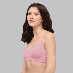 SOIE Woman - Full Coverage Padded Non Wired Ultrasoft Seamless Bra - Bra -for Women