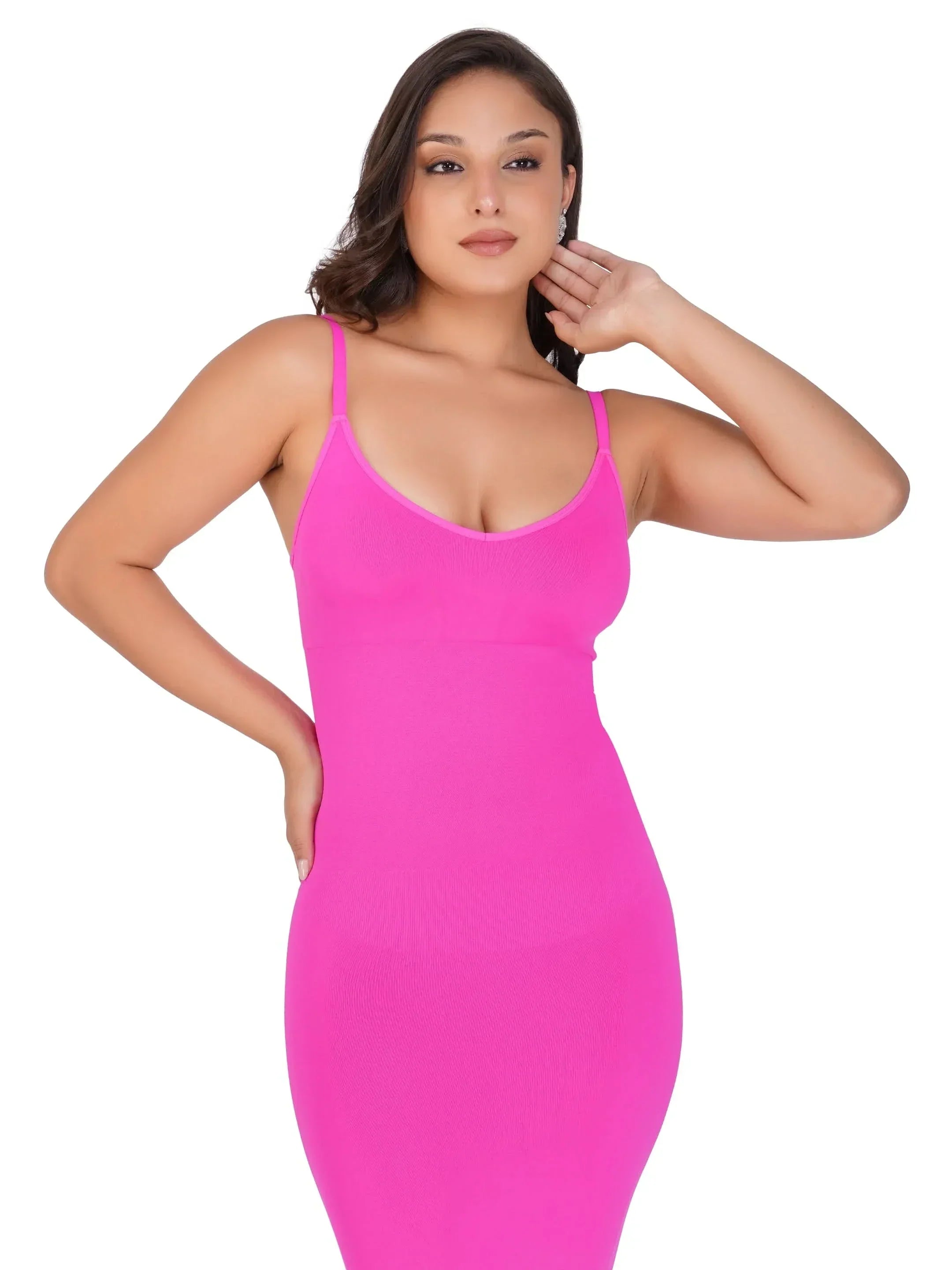 Spaghetti Strap V neck dress