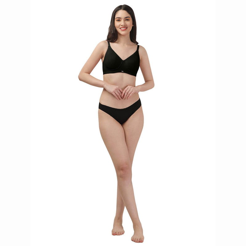 SOIE Woman - Non Padded Non Wired Full Coverage Cotton Spandex Encircled T-shirt Bra - -for Women