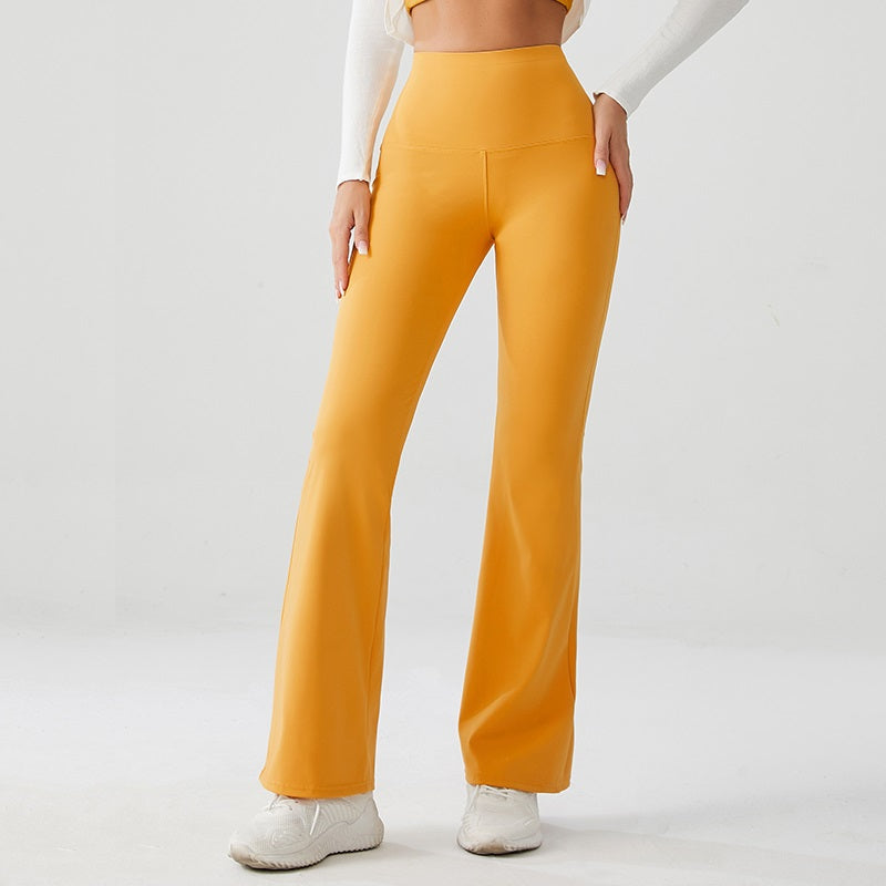 Sunshine Yellow High Rise Flare Yoga Pants
