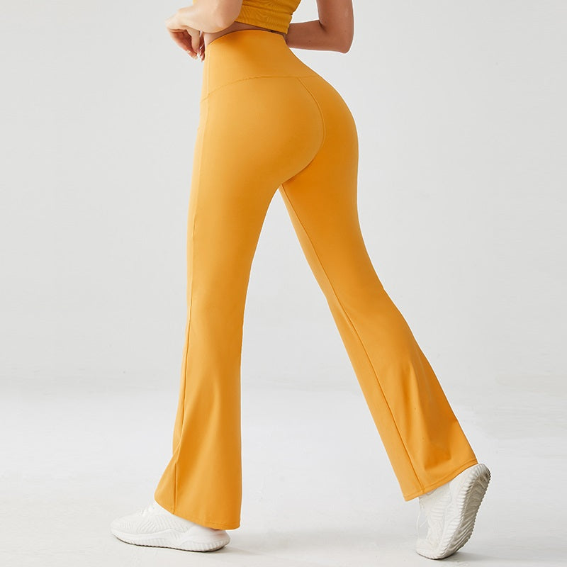 Sunshine Yellow High Rise Flare Yoga Pants