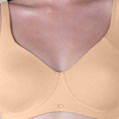 SOIE Woman - Non Padded Non Wired Stretch Cotton Full Coverage Moulded Cups T-shirt Bra - Bra -for Women