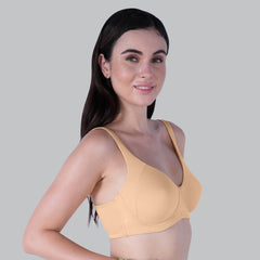 SOIE Woman - Non Padded Non Wired Stretch Cotton Full Coverage Moulded Cups T-shirt Bra - Bra -for Women