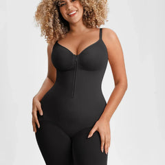 Tummy Control Seamless Mid Thigh Zipper Bodysuit