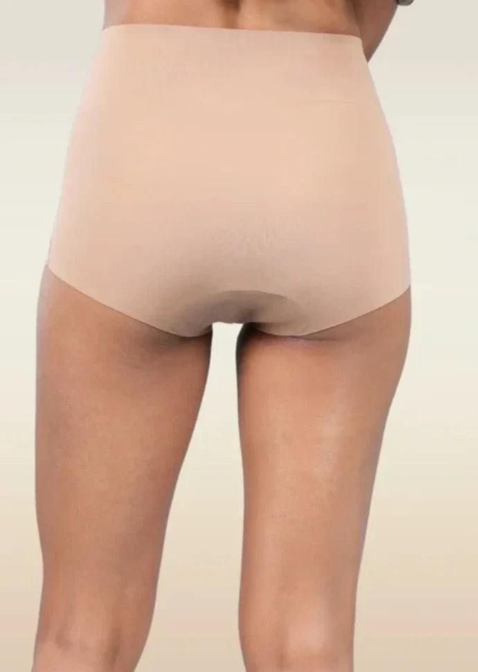 Set - White Minimiser Bra and Beige Shaper Underwear